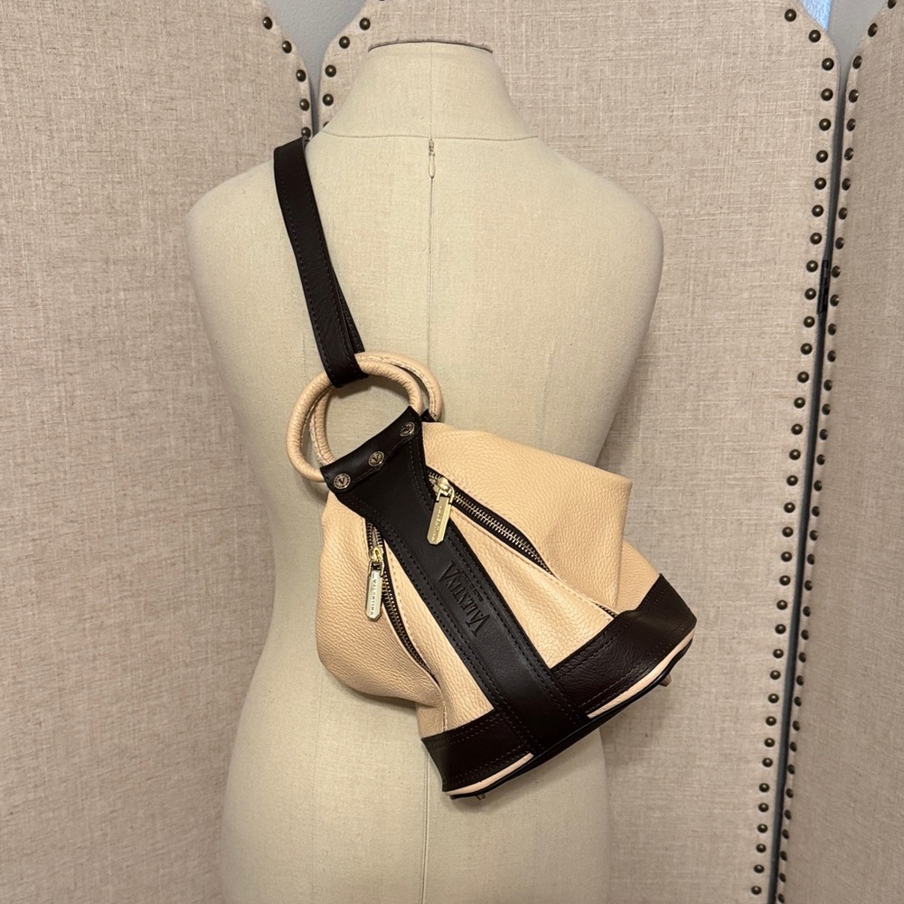 Valentina Cream and Brown Leather - Picture 2 of 7